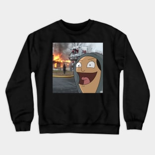 Burgers memes Louise fire Crewneck Sweatshirt